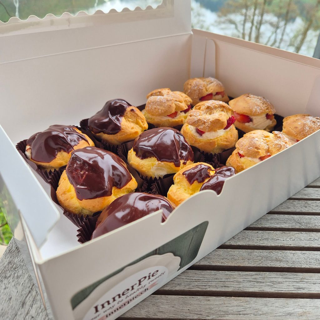 Profiteroles with chocolate ganache