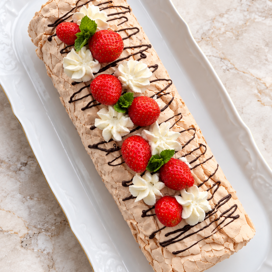 Meringue roll