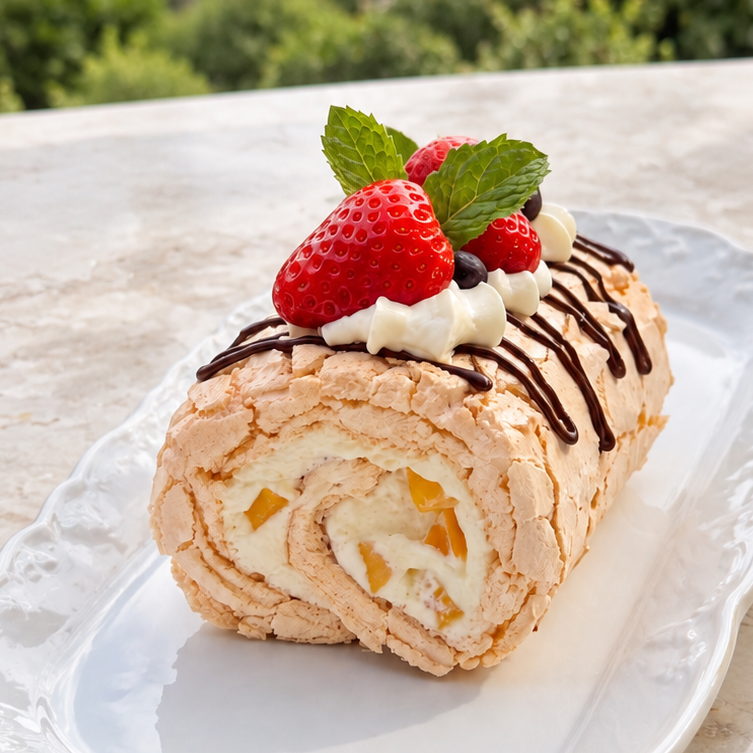Meringue roll
