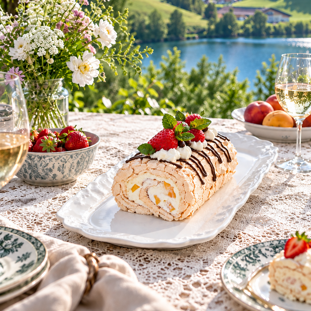 Meringue roll